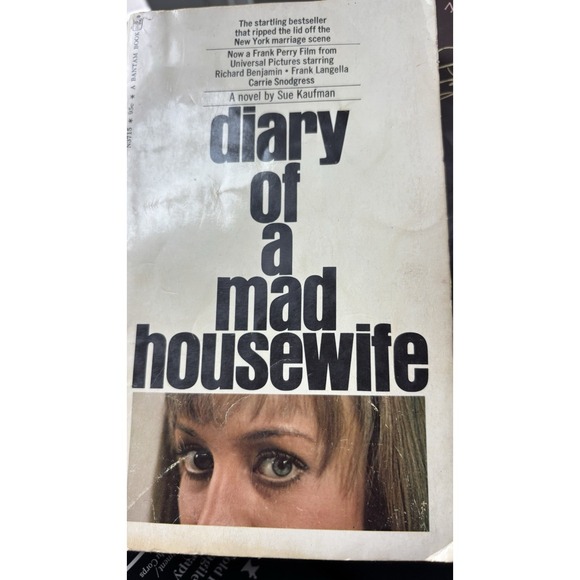 Other - Diary of a Mad Housewife by Sue Kaufman Pb Rare Book Collectors Retro Books 70s